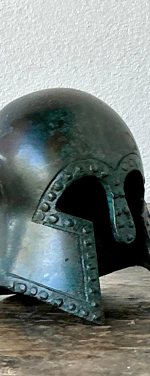 Vintage Patinated Corinthian Greek Helmet