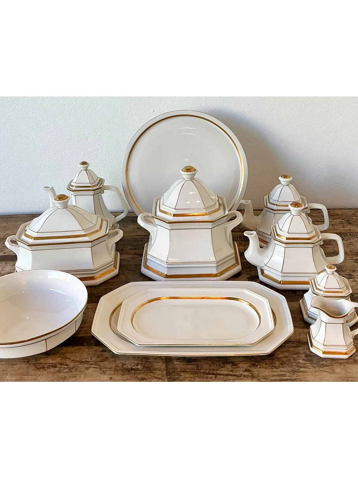 Vintage Italian Gallerie De Porcelaine “Lombardi Medici” Serving Set of 11 — additional photo 1
