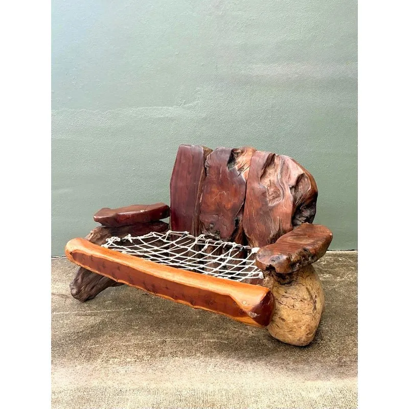 Vintage Redwood Slab Sofa After Darryl Stokes — additional photo 3