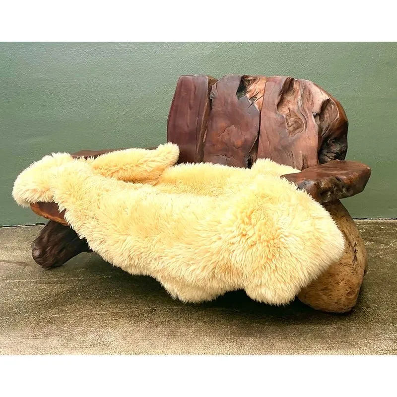 Vintage Redwood Slab Sofa After Darryl Stokes — additional photo 1