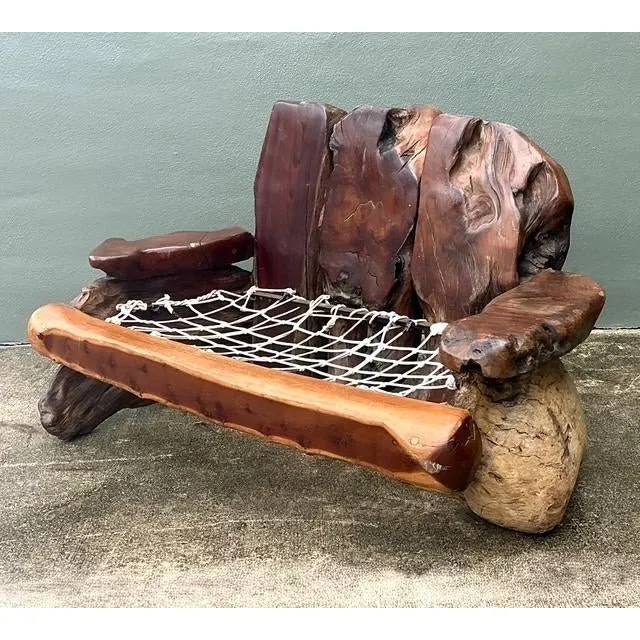 Vintage Redwood Slab Sofa After Darryl Stokes — additional photo 4