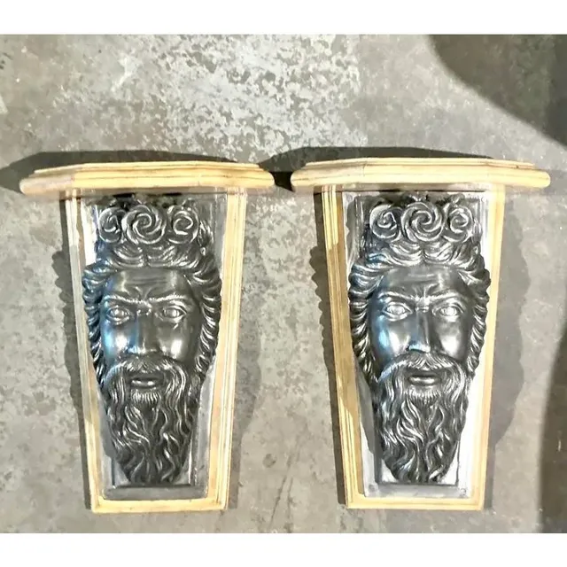 Vintage Maitland Smith Neptune Brackets - A Pair — additional photo 1