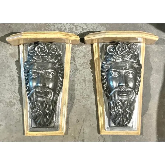 Vintage Maitland Smith Neptune Brackets - A Pair — additional photo 2