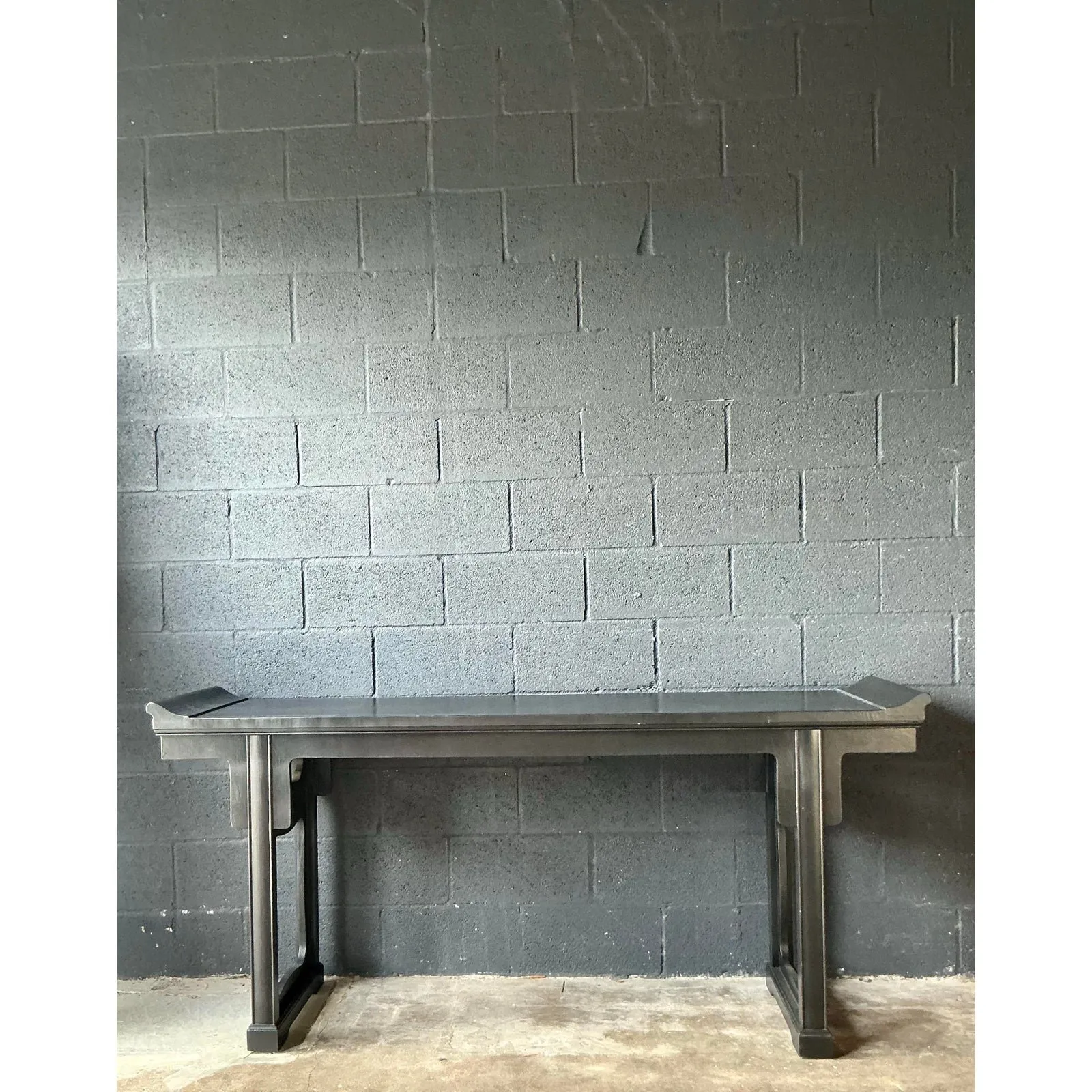 Vintage Boho Baker Pagoda Console Table — additional photo 4