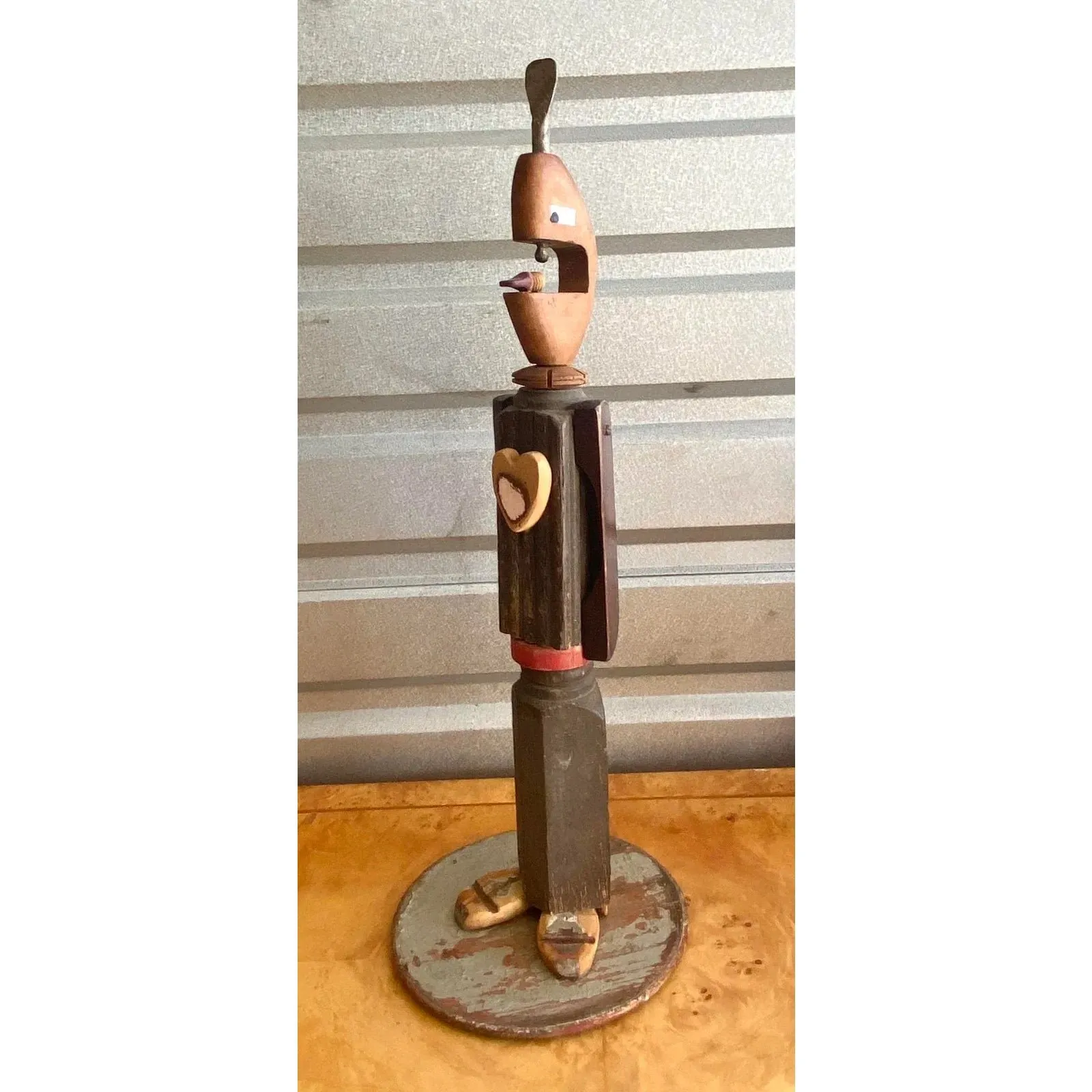 Contemporary Found Object Sculpture Signed Lisa Lulo