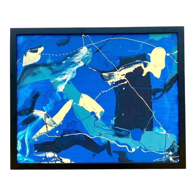 Contemporary Abstract Original Oil Painting Signed D. Batt — additional photo 1