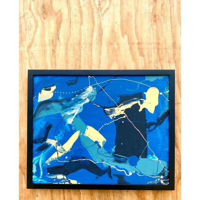 Contemporary Abstract Original Oil Painting Signed D. Batt — additional photo 3
