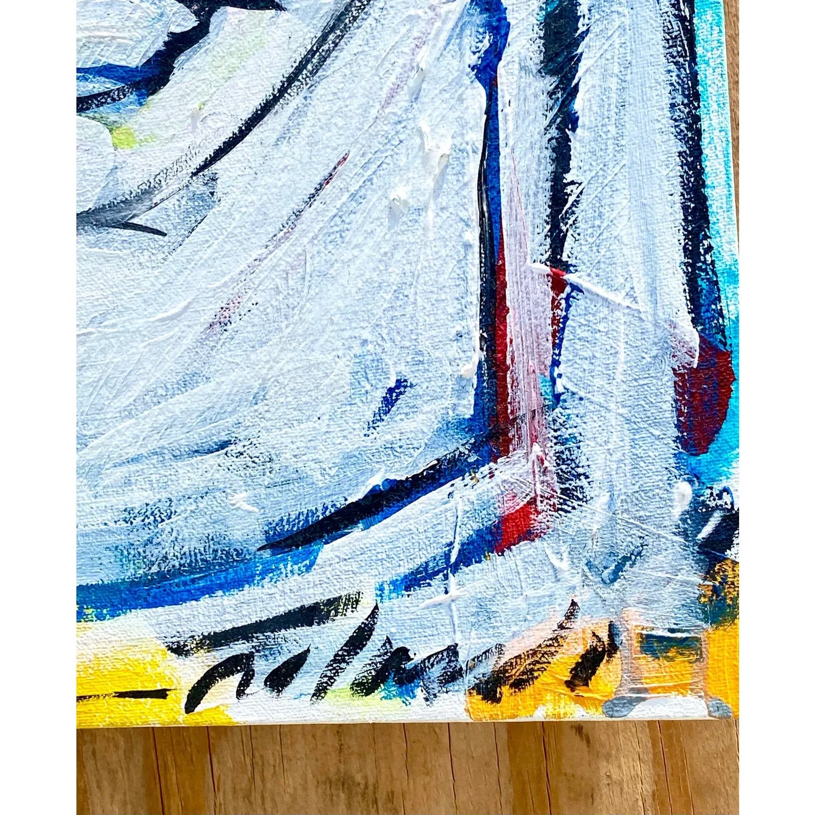Contemporary Original Abstract Oil Signed Roland — additional photo 3