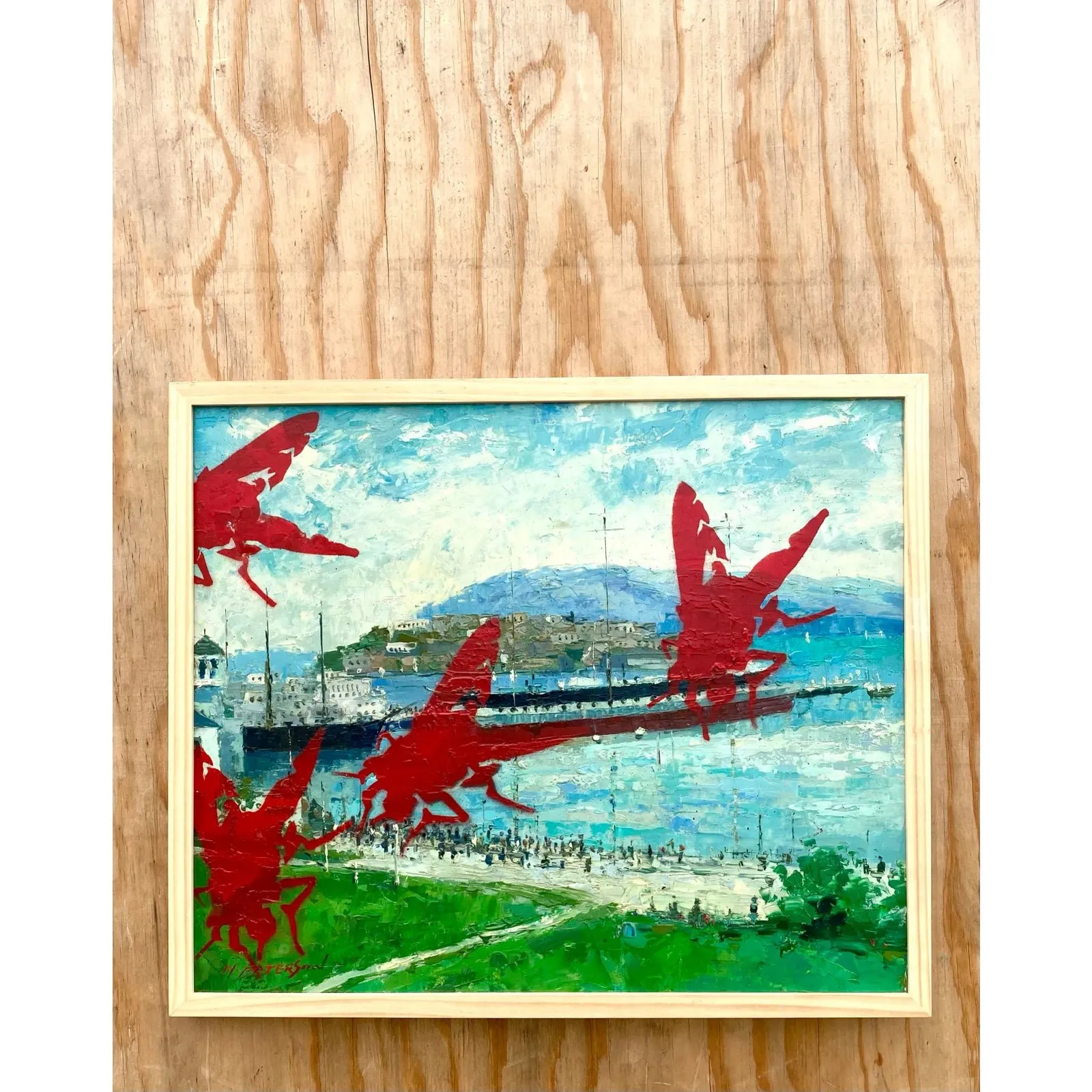 Contemporary Original Oil Painting Collaboration of Two Artists — additional photo 2