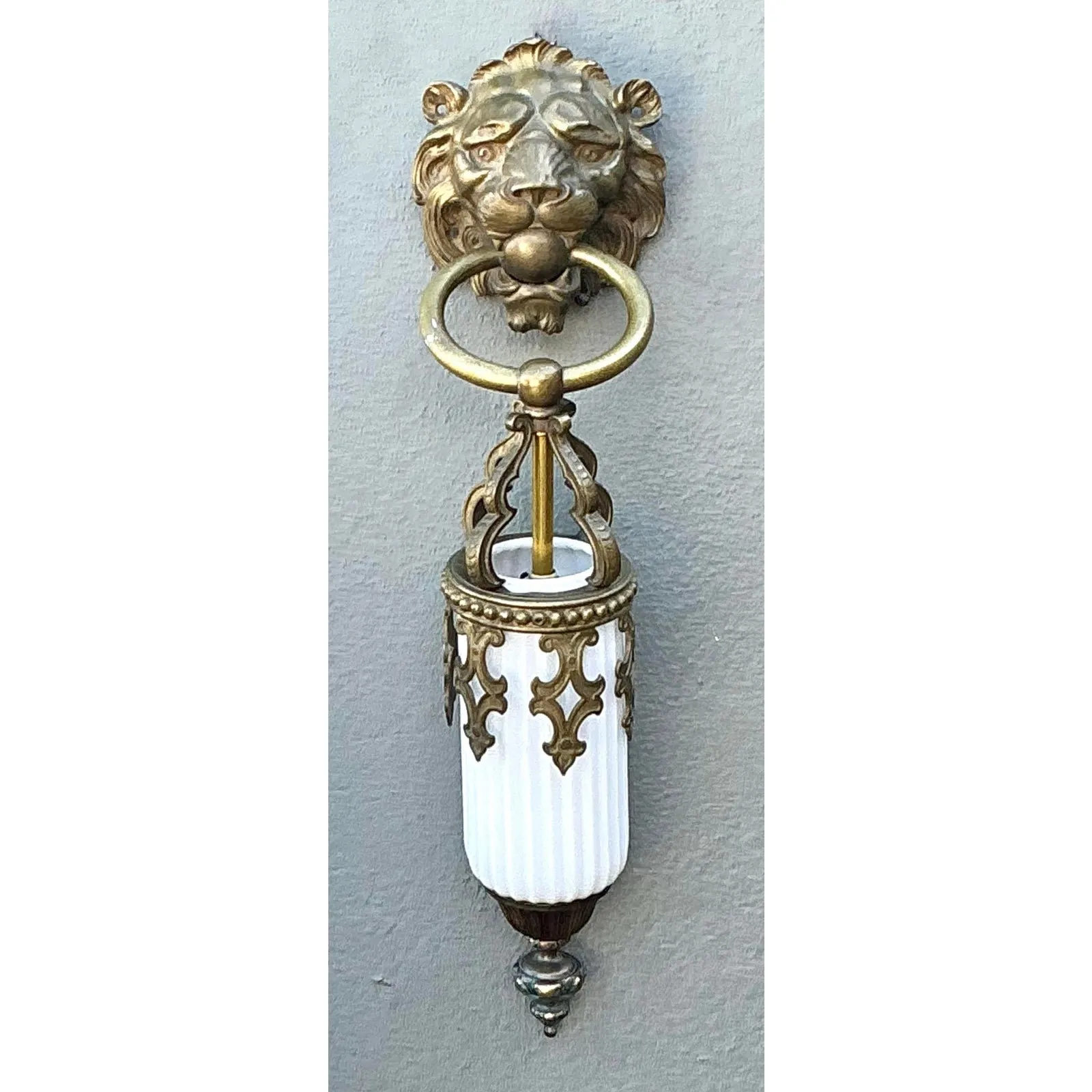 Vintage Gothic Lions Head Sconce — additional photo 3
