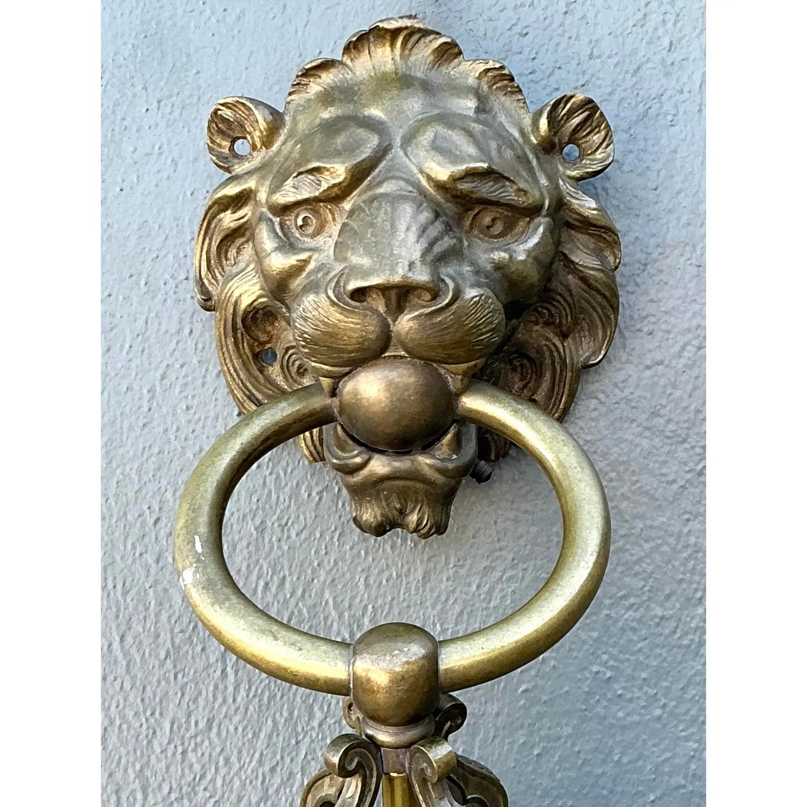 Vintage Gothic Lions Head Sconce — additional photo 6