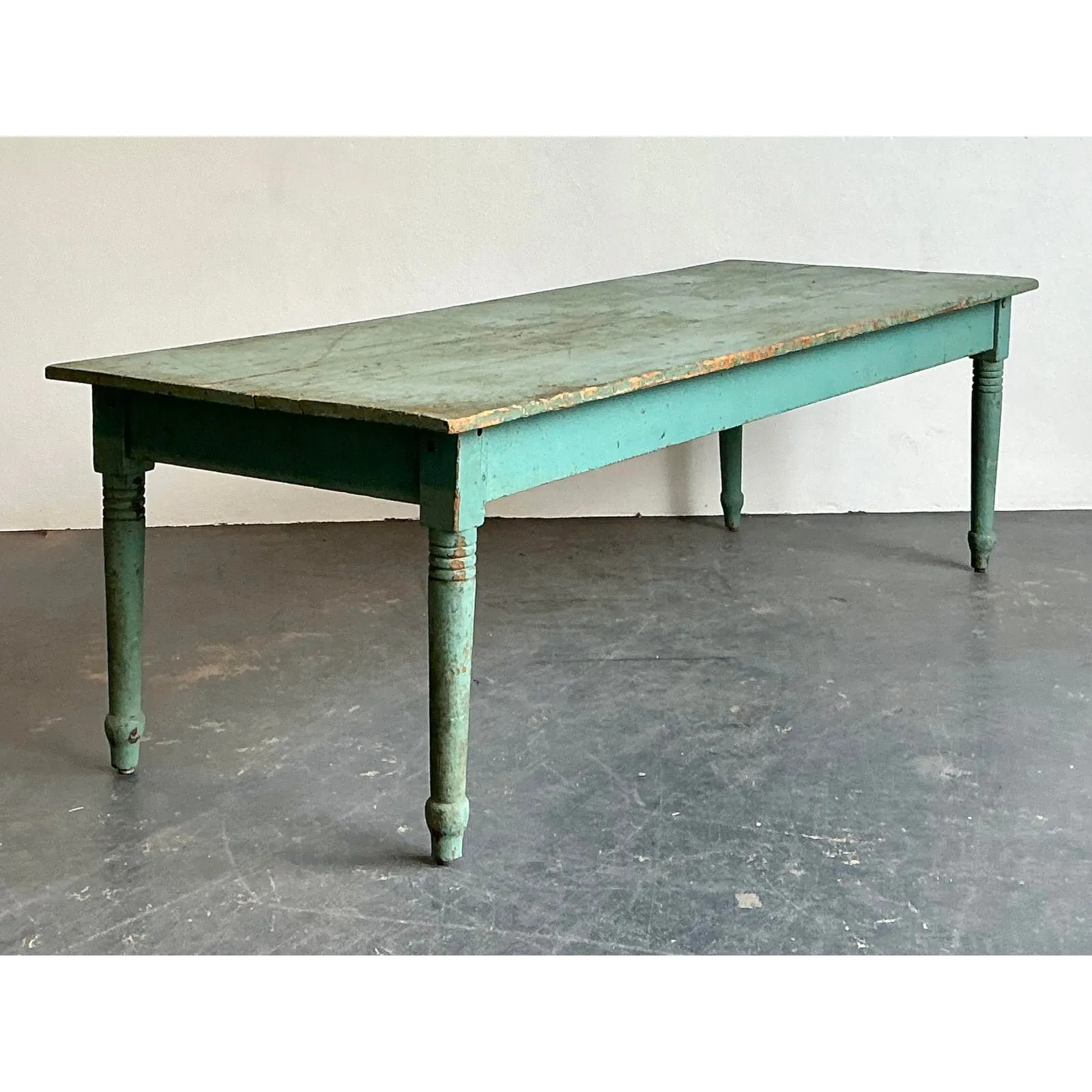 Vintage Patinated Painted Farm Table — additional photo 4