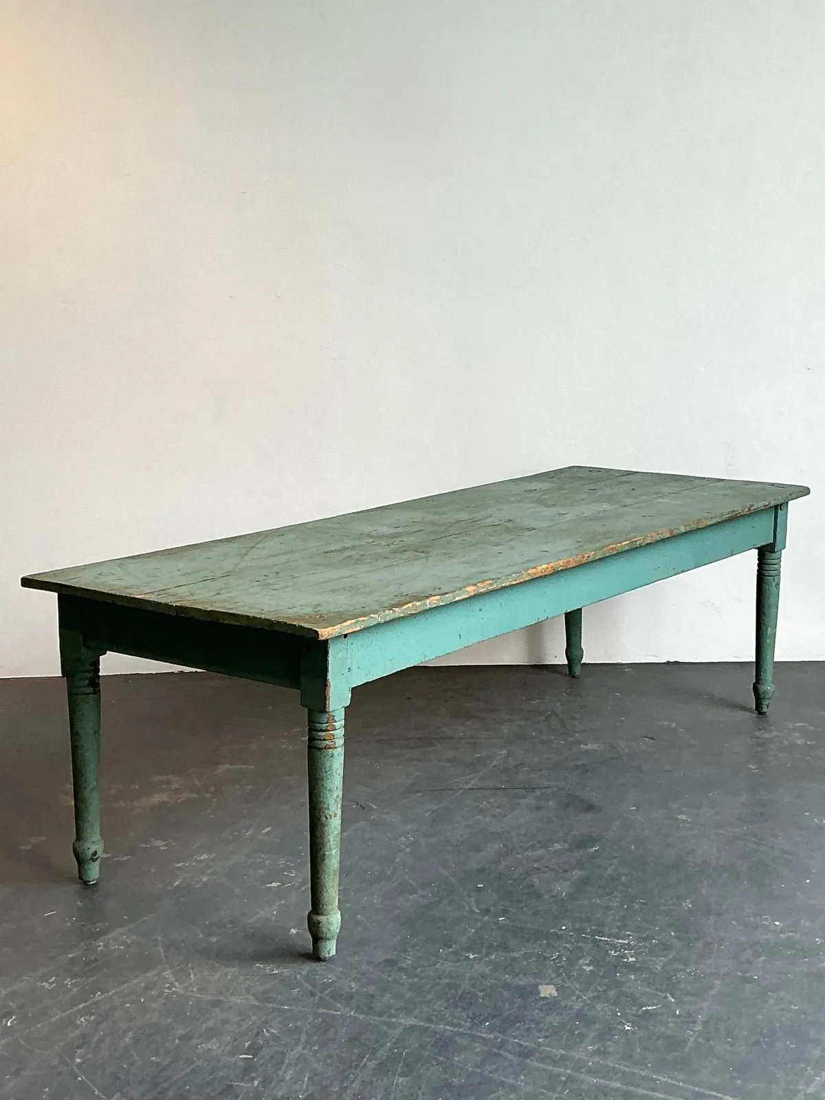 Vintage Patinated Painted Farm Table — additional photo 4