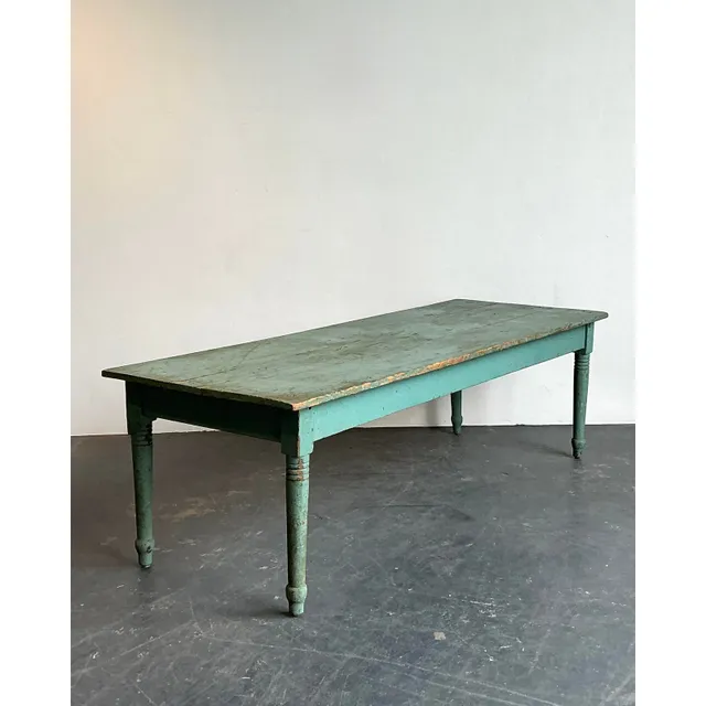 Vintage Patinated Painted Farm Table — additional photo 5