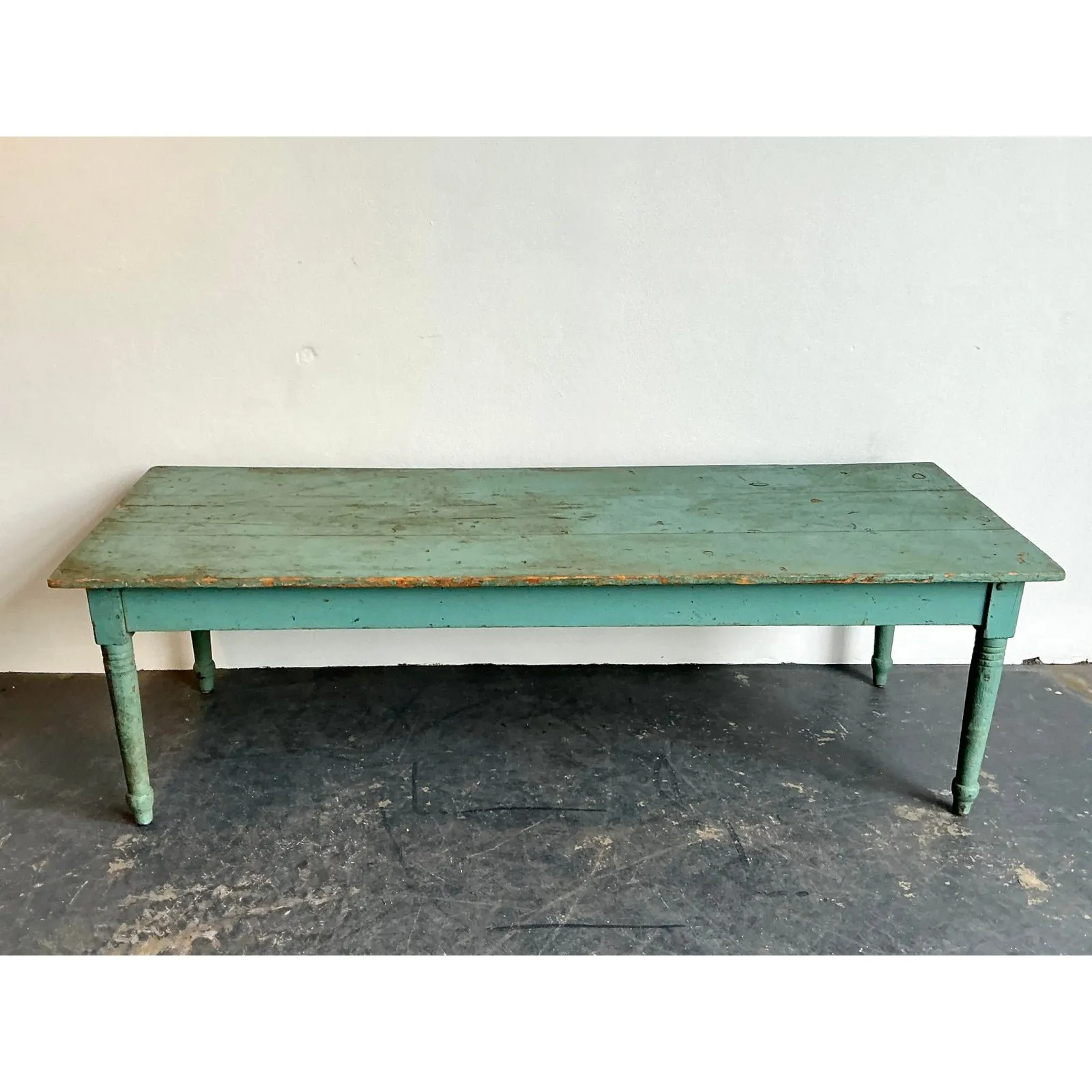 Vintage Patinated Painted Farm Table — additional photo 6