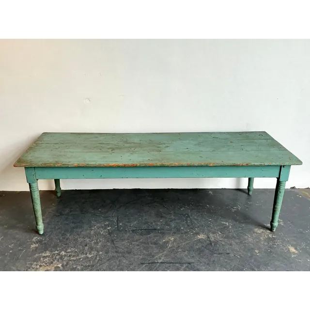 Vintage Patinated Painted Farm Table — additional photo 6