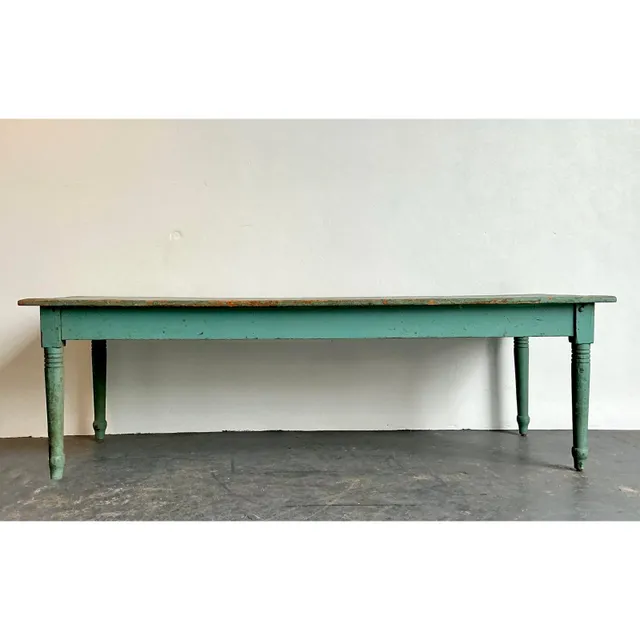 Vintage Patinated Painted Farm Table — additional photo 7