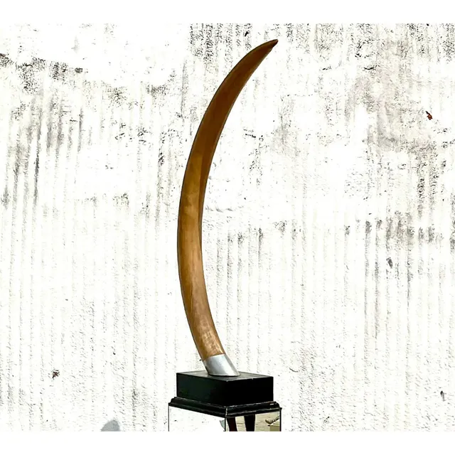 Vintage Resin Faux Elephant Tusk — additional photo 2