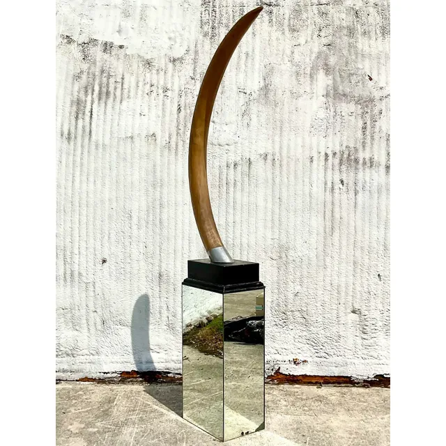 Vintage Resin Faux Elephant Tusk — additional photo 3
