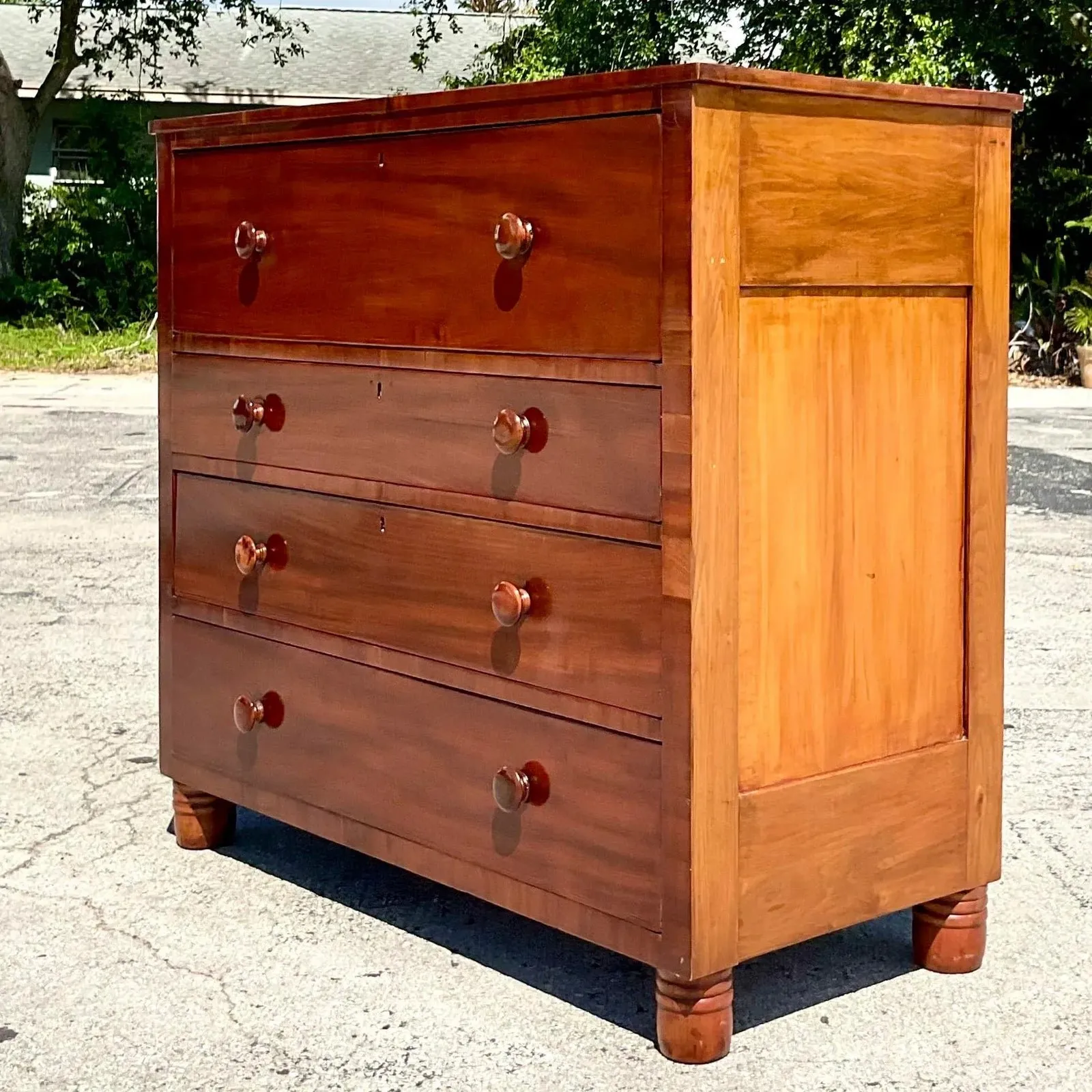 Vintage Flame Mahogany Four-Drawer Chest — additional photo 2