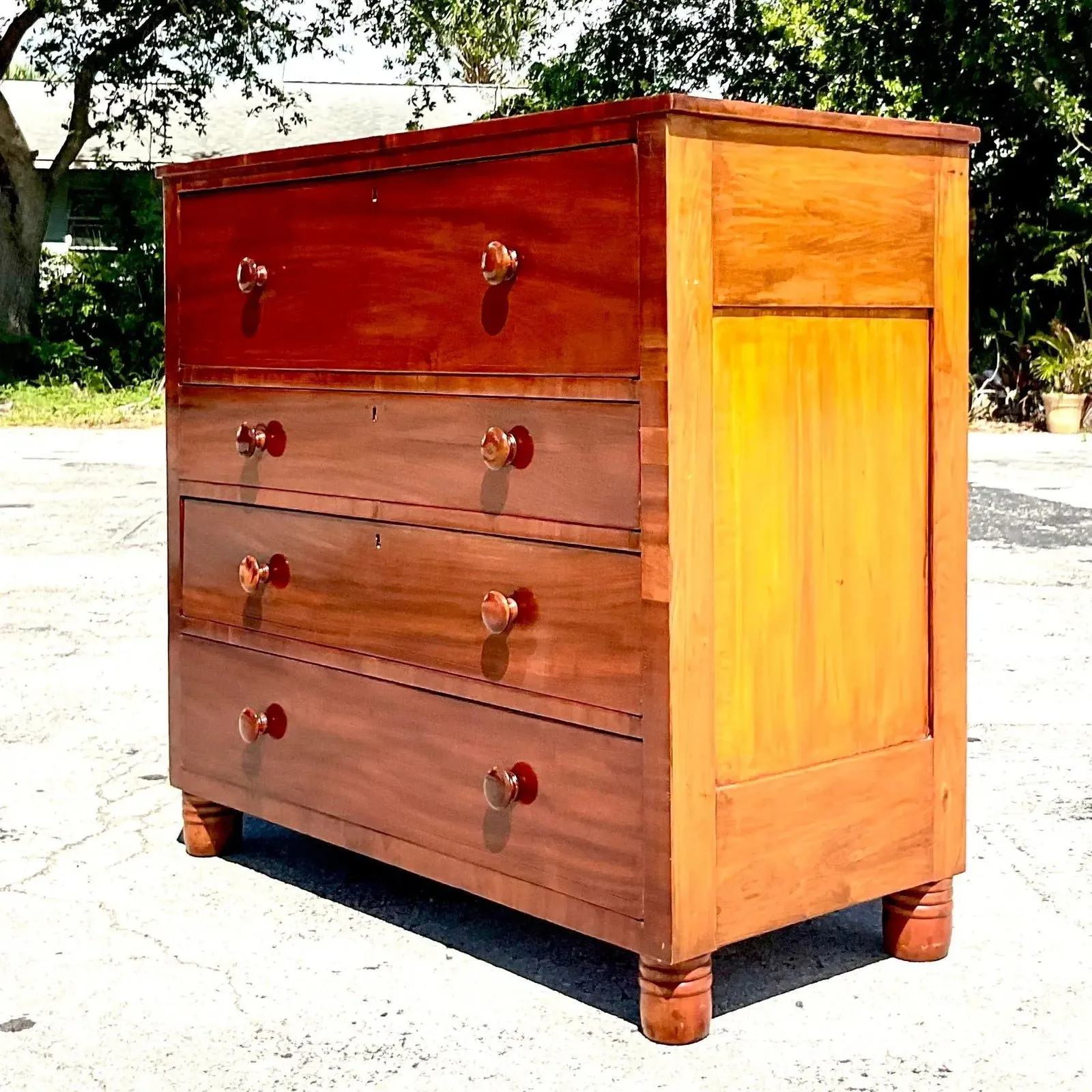 Vintage Flame Mahogany Four-Drawer Chest — additional photo 4