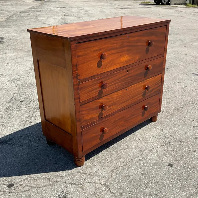 Vintage Flame Mahogany Four-Drawer Chest — additional photo 6