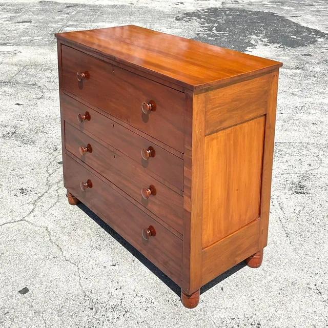 Vintage Flame Mahogany Four-Drawer Chest — additional photo 7