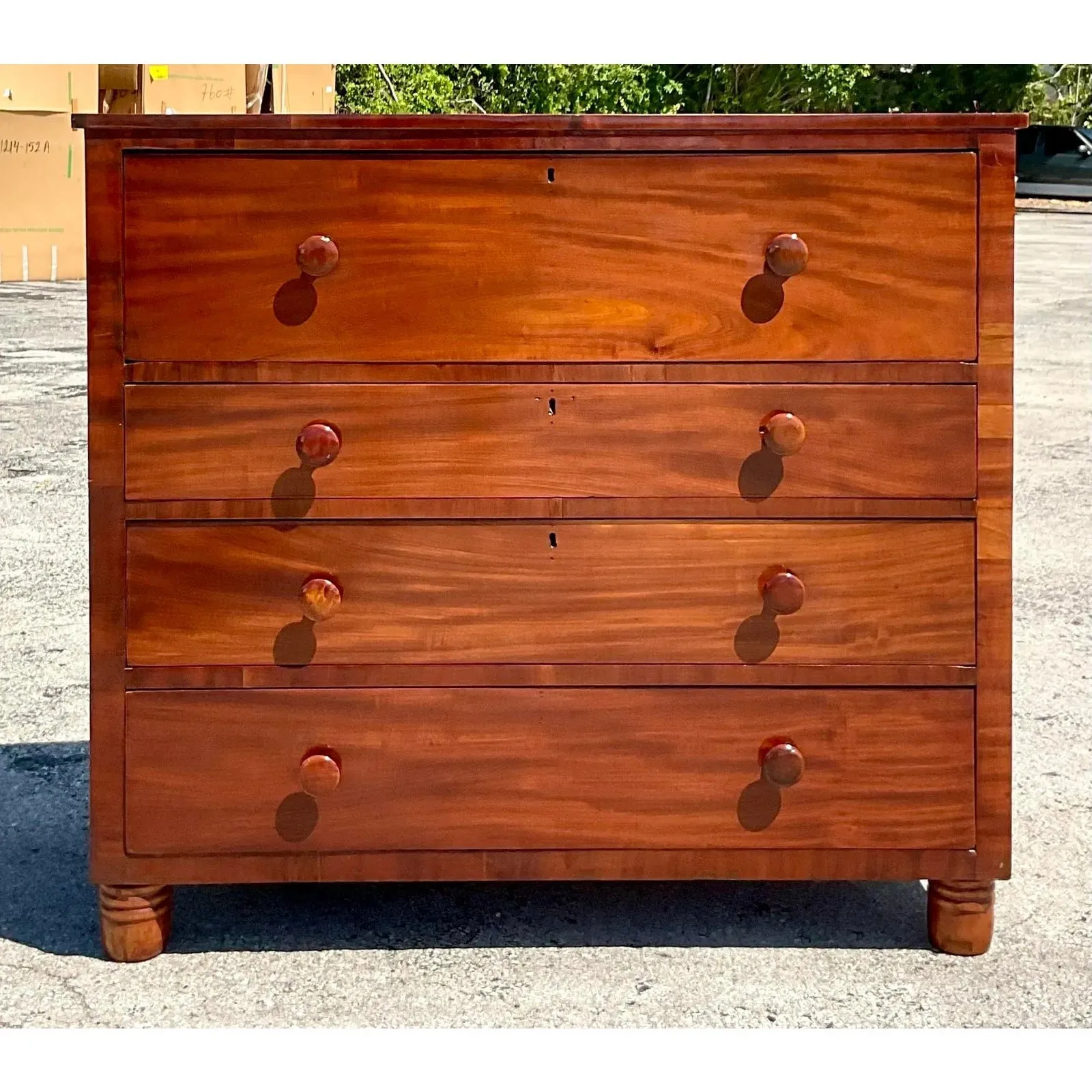 Vintage Flame Mahogany Four-Drawer Chest — additional photo 8