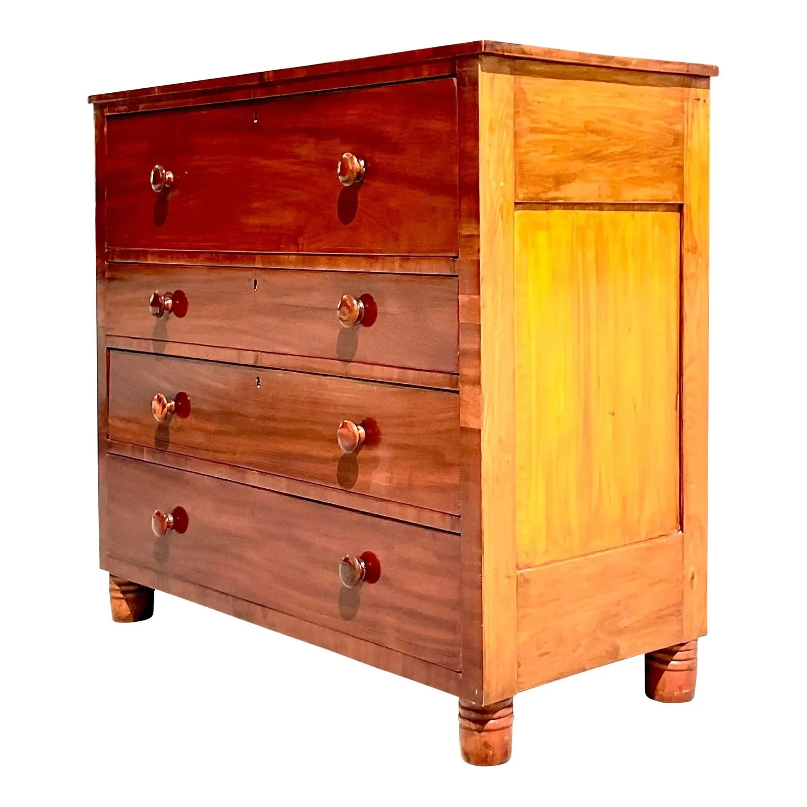 Vintage Flame Mahogany Four-Drawer Chest — additional photo 1