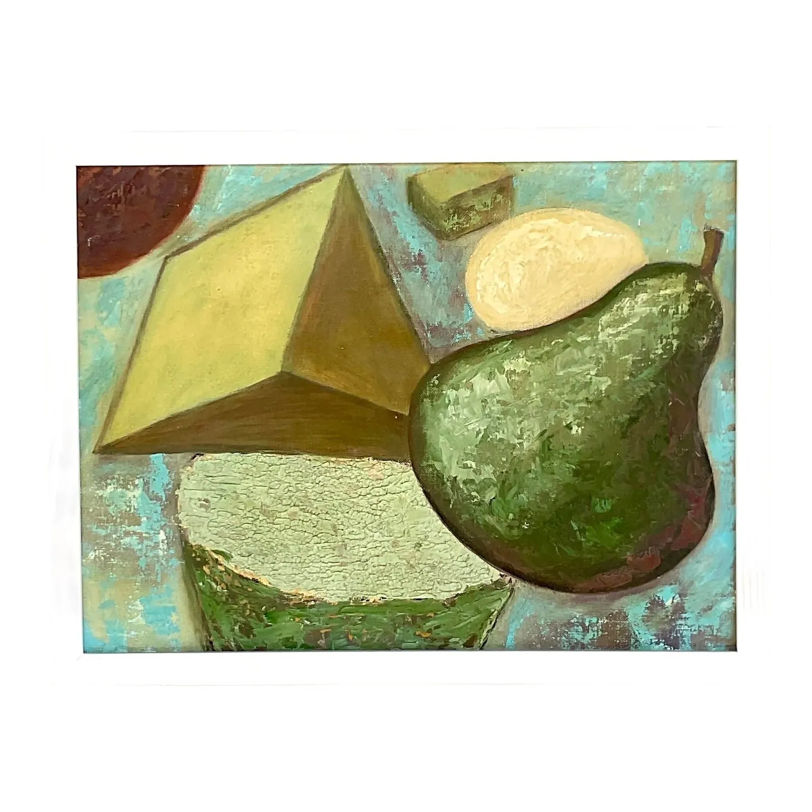 Vintage Boho Abstract Original Oil Painting — additional photo 1