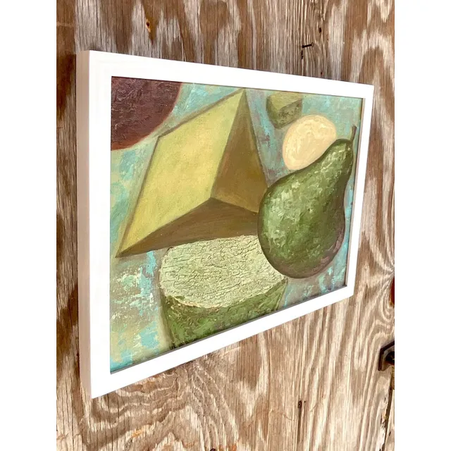 Vintage Boho Abstract Original Oil Painting — additional photo 3