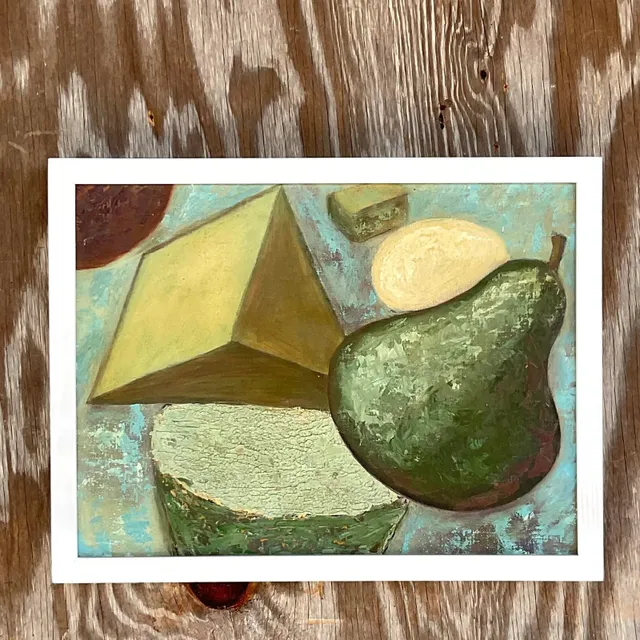 Vintage Boho Abstract Original Oil Painting — additional photo 4