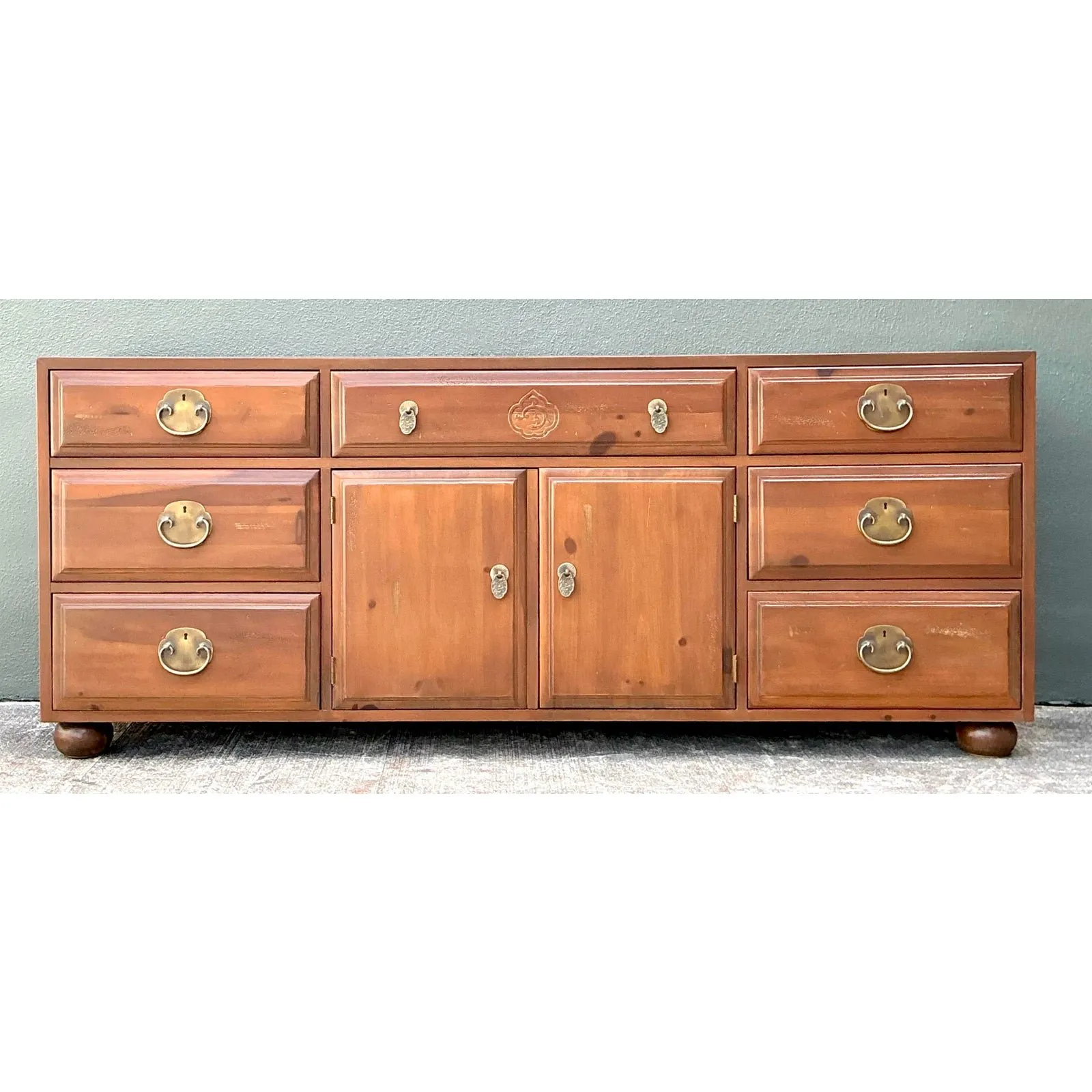 Vintage Henredon Pine Credenza — additional photo 1