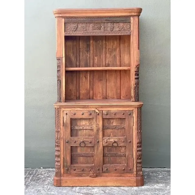 Vintage Hand Carved Teak Cabinet — additional photo 4