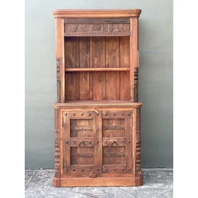 Vintage Hand Carved Teak Cabinet — additional photo 5