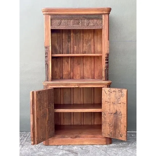 Vintage Hand Carved Teak Cabinet — additional photo 7