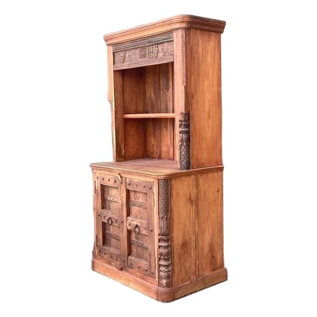 Vintage Hand Carved Teak Cabinet — additional photo 8