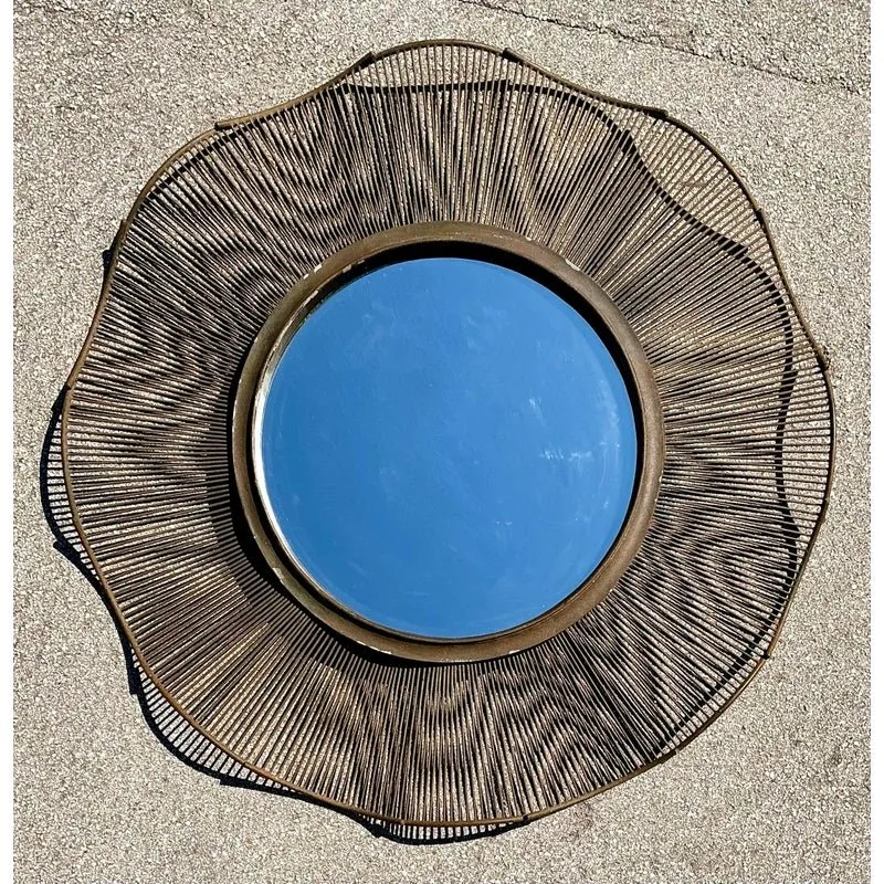 Vintage Monumental Wave Mirror — additional photo 2
