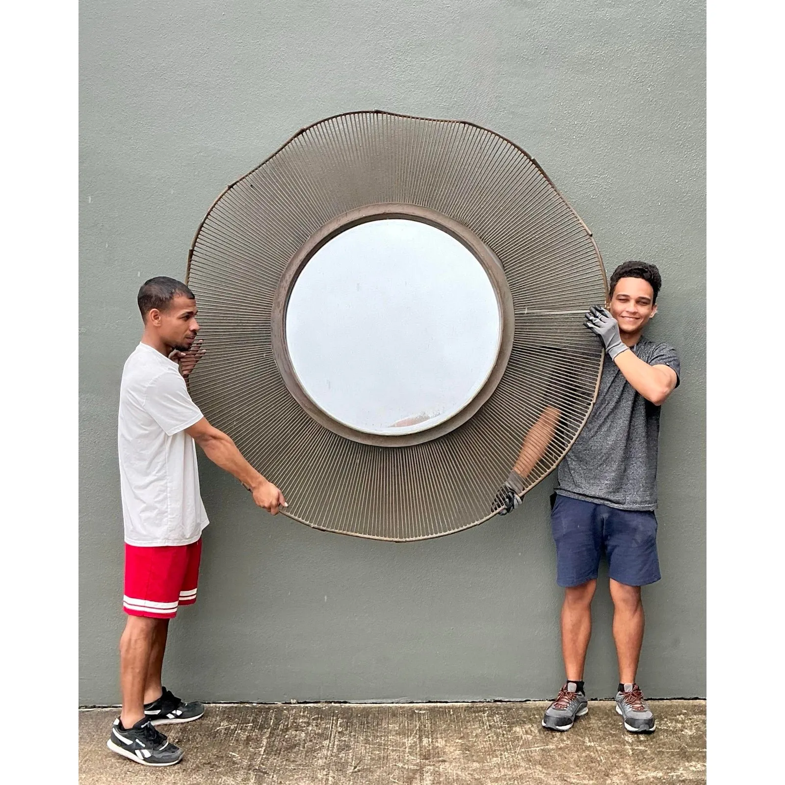 Vintage Monumental Wave Mirror — additional photo 7