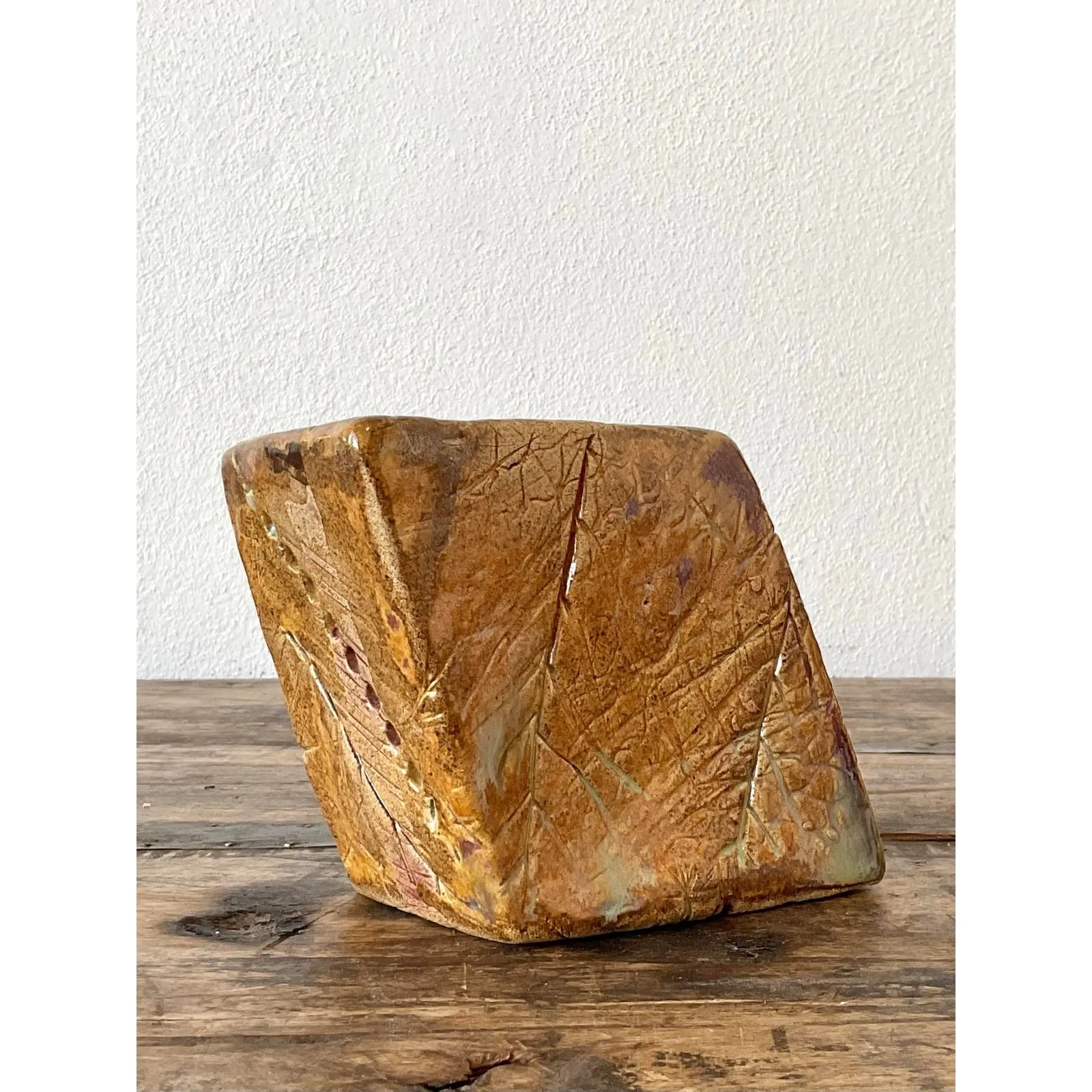 Vintage Original Studio Pottery Block Sculpture — additional photo 2