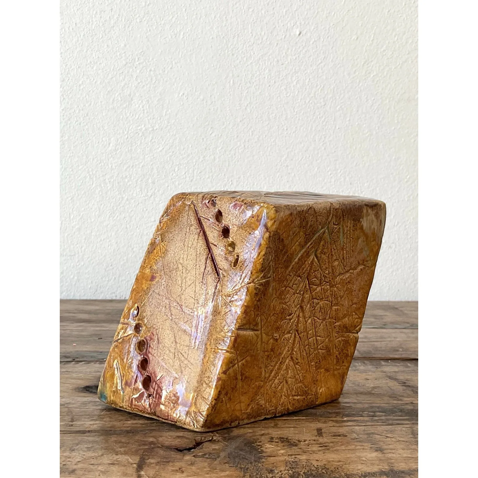 Vintage Original Studio Pottery Block Sculpture — additional photo 4