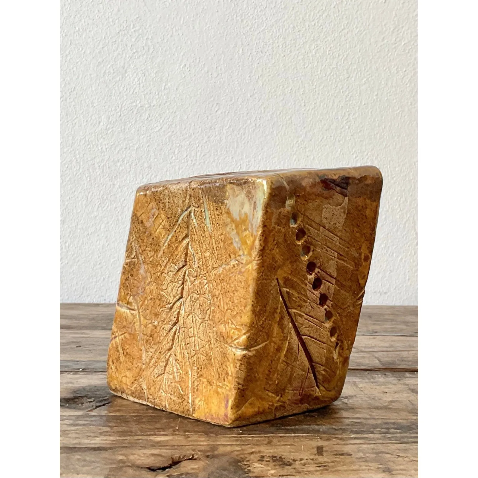 Vintage Original Studio Pottery Block Sculpture — additional photo 5