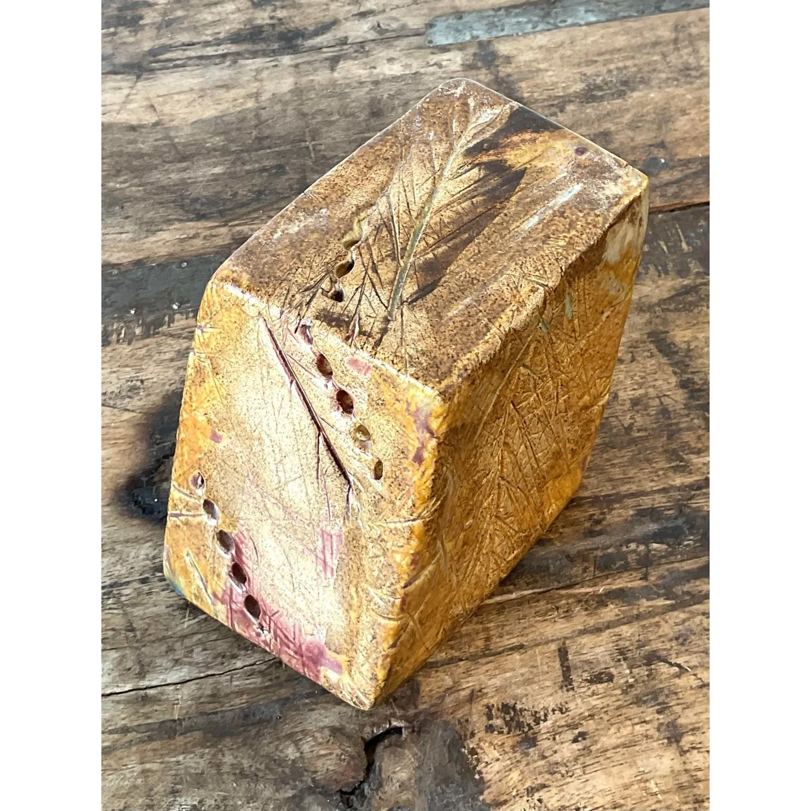 Vintage Original Studio Pottery Block Sculpture — additional photo 6