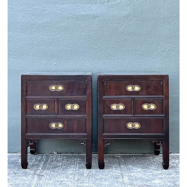 Vintage Henredon Fretwork Nightstands - A Pair — additional photo 2