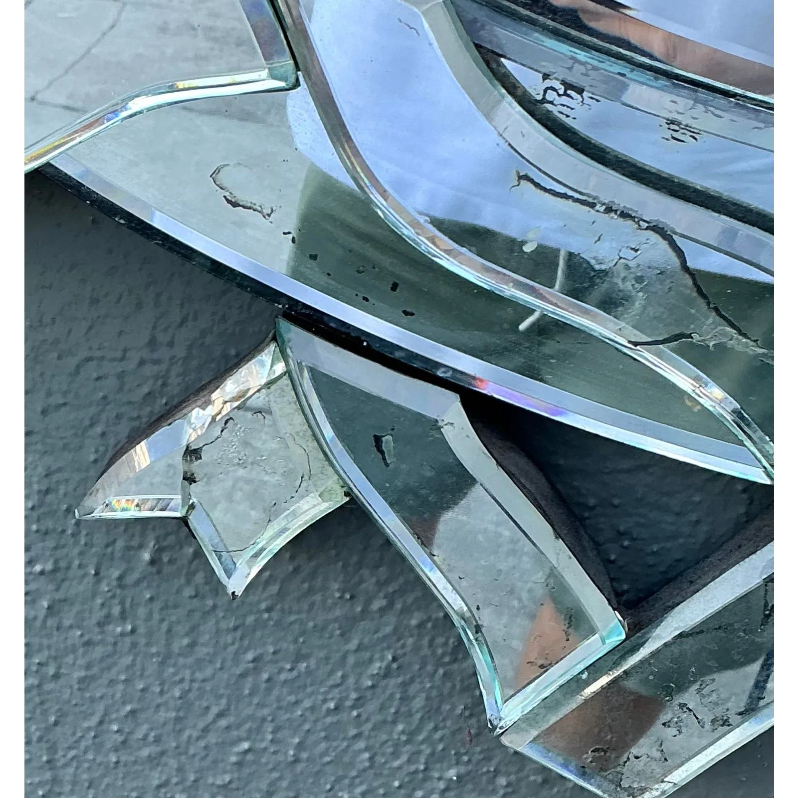 Vintage Patinated Venetian Ribbon Mirror — additional photo 4
