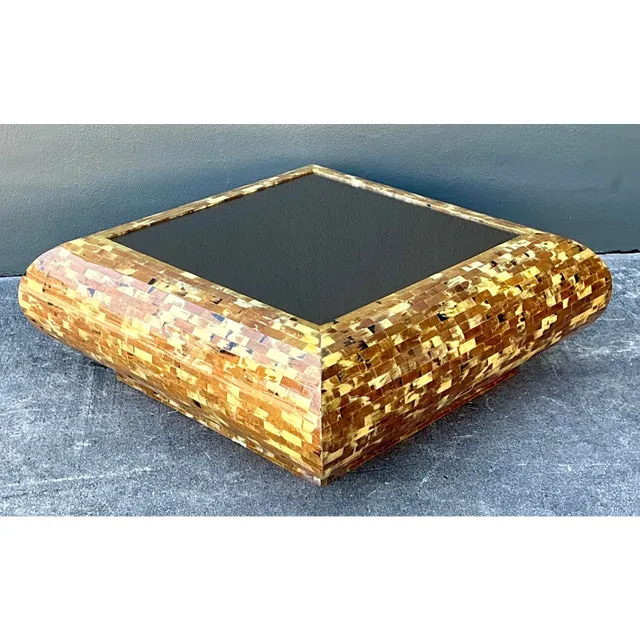 Vintage Tessellated Horn Coffee Table — additional photo 1
