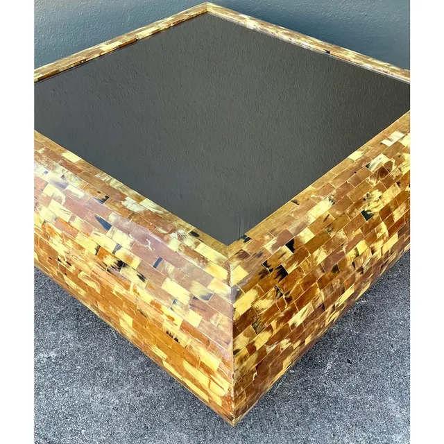 Vintage Tessellated Horn Coffee Table — additional photo 4