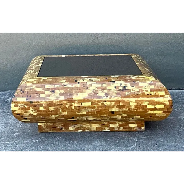 Vintage Tessellated Horn Coffee Table — additional photo 8
