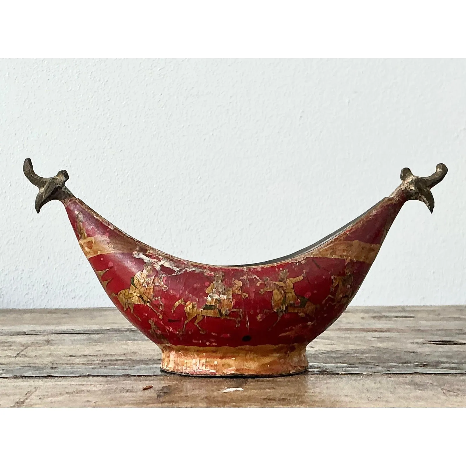 Vintage Chinoiserie Brass Bowl — additional photo 7