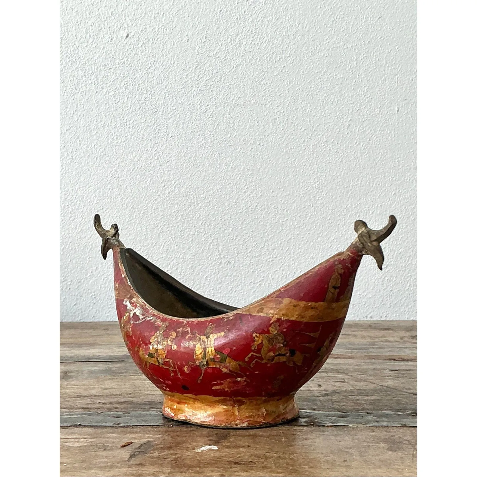 Vintage Chinoiserie Brass Bowl — additional photo 8